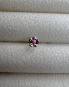 14K Pink Flower